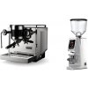 Rocket Espresso Bicocca, chrome + Eureka Atom W 65, chrome Rocket Espresso Bicocca, chrome + Eureka Atom W 65, chrome