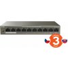 Tenda TEF1110P-8-63W PoE AT switch - 8x PoE 100 Mb/s + 2x Uplink 100 Mb/s, PoE max 63W, fanless, PoE+ 75011838 Tenda TEF1110P-8-63W PoE AT switch - 8x PoE 100 Mb/s + 2x Uplink 100 Mb/s, PoE max 63W, fanless, PoE+ 75011838