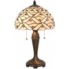 Clayre & Eef Stolná lampa Tiffany Joana - 30*51 cm 2x E27/40W - Clayre & Eef Clayre & Eef Stolná lampa Tiffany Joana - 30*51 cm 2x E27/40W - Clayre & Eef