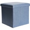 HOMESTYLING Taburet s úložným prostorem 38x38cm šedá KO-101000520seda HOMESTYLING Taburet s úložným prostorem 38x38cm šedá KO-101000520seda