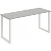 Hobis Pracovný stôl UNI O, 160x75,5x60 cm, sivá/biela Hobis Pracovný stôl UNI O, 160x75,5x60 cm, sivá/biela