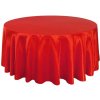 Saténový ubrus na kulaté stoly (průměr 274 cm) Farba obrusu: ČERVENÁ Saténový ubrus na kulaté stoly (průměr 274 cm) Farba obrusu: ČERVENÁ