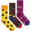 Banana Socks Unisex's Socks Set Music Set tmavočervená 36-41 Banana Socks