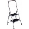 Krause Toppy XL skladacie schodíky / 2 úrovne / max. nosnosť 150 kg / pracovná výška 2,5 m / hliník, guma / strieborná/čierna