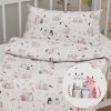Biante Detské bavlnené posteľné obliečky do postieľky Sandra SA-654 Mačací svet ružovo-hnedý na bielom Do postieľky 90x130 a 40x60 cm Biante Detské bavlnené posteľné obliečky do postieľky Sandra SA-654 Mačací svet ružovo-hnedý na bielom Do postieľky 90x130 a 40x60 cm