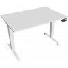 Hobis Pracovný stôl Motion, PO, 3S, 120x61 - 128x80 cm, biela/biela Hobis Pracovný stôl Motion, PO, 3S, 120x61 - 128x80 cm, biela/biela