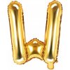 PartyDeco Fóliový balón Mini Písmeno W 35cm zlatý PartyDeco Fóliový balón Mini Písmeno W 35cm zlatý