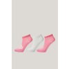Gant ponožky MONOGRAM ANKLE SOCKS 3-PACK GERANIUM PINK