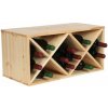 Drevený regál na víno Clever RW61-X2 Drevený regál na víno Clever RW61-X2