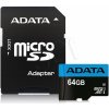 ADATA microSDXC 64GB UHS-I U1 + adapter AUSDX64GUICL10-RA1 ADATA microSDXC 64GB UHS-I U1 + adapter AUSDX64GUICL10-RA1
