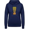 AWDis Hoodie Mikina - Dobré pivo na zlé časy - Oxfordská modrá - L - Dámske AWDis Hoodie Mikina - Dobré pivo na zlé časy - Oxfordská modrá - L - Dámske