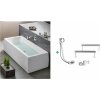 Vaňa pre dvoch 180 x 70 cm + nohy + sifón + čelný a bočný pravý panel (Obdĺžniková akrylátová vaňa 180 cm) Vaňa pre dvoch 180 x 70 cm + nohy + sifón + čelný a bočný pravý panel (Obdĺžniková akrylátová vaňa 180 cm)
