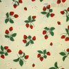 Dekoračná látka s jahôdkami 1 m Dekoračná látka s jahôdkami 1 m