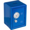 Kovový trezor, Modrá pokladnička Kovový trezor, Modrá pokladnička