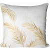 Soovi Home Obliečka na vankúš Golden Palm – zlatisté palmové listy na bielom podklade Veľkosť: 50x50 mikrovlákno Soovi Home Obliečka na vankúš Golden Palm – zlatisté palmové listy na bielom podklade Veľkosť: 50x50 mikrovlákno