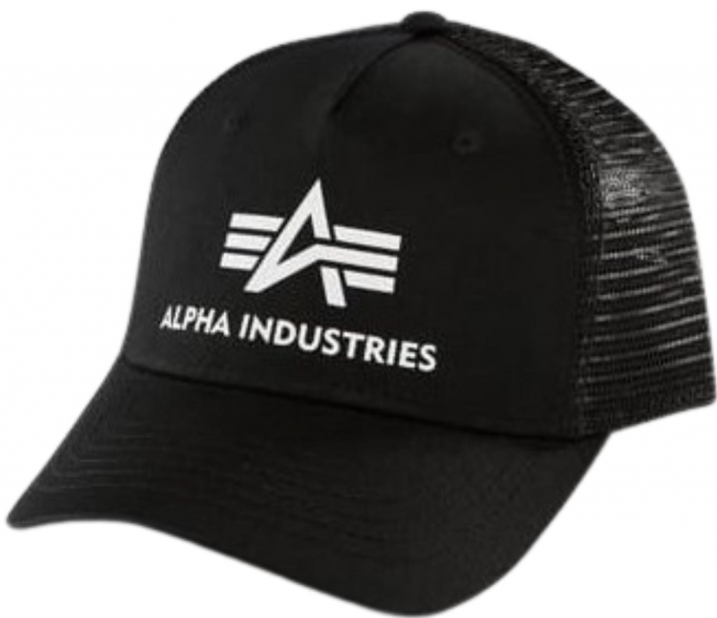 Alpha Industries Basic Trucker Cap black čierna