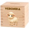 ČistéDrevo Detská drevená pokladnička - Mláďatá na farme Zvoľte zvieratko: Ovca ČistéDrevo Detská drevená pokladnička - Mláďatá na farme Zvoľte zvieratko: Ovca