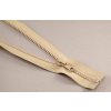 Deliteľný kostený zips - dĺžka (30 - 95 cm) - rôzne farby 65 cm režná bez ozdoby Deliteľný kostený zips - dĺžka (30 - 95 cm) - rôzne farby 65 cm režná bez ozdoby