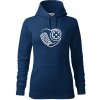 Florbal love - Mikina dámská Cape s kapucí - 2XL ( Polnočná modrá ) Florbal love - Mikina dámská Cape s kapucí - 2XL ( Polnočná modrá )