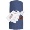 DETEXPOL Pletená deka do kočíka bavlna bambus denim Bavlna, Bambus, 80/100 cm DETEXPOL Pletená deka do kočíka bavlna bambus denim Bavlna, Bambus, 80/100 cm
