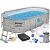 Bazén Bestway® Power Steel™, Vista Series, 56714, 427x250x100 cm šedý Bazén Bestway® Power Steel™, Vista Series, 56714, 427x250x100 cm šedý