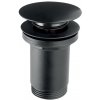 Novaservis Novaservis, Uzáver výpuste pre umývadlo s prepadom typu ClickClack, čierna matná, S285-BL-B Novaservis Novaservis, Uzáver výpuste pre umývadlo s prepadom typu ClickClack, čierna matná, S285-BL-B