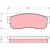 Sada brzdových platničiek kotúčovej brzdy TRW GDB288 Sada brzdových platničiek kotúčovej brzdy TRW GDB288