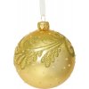 Vianočná ozdoba sklenená guľa zlatá Vianočná ozdoba sklenená guľa zlatá