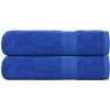VidaXL Osušky, 2 ks, modré, 70x140 cm, bavlna 100 % VidaXL Osušky, 2 ks, modré, 70x140 cm, bavlna 100 %