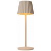 LUCIDE 27889/02/38 JUSTINE vonkajšia dotyková stolná lampička LED V380mm 2W/210lm 2700K IP54 krémová, bezdrôtová nabíjacia podložka LUCIDE 27889/02/38 JUSTINE vonkajšia dotyková stolná lampička LED V380mm 2W/210lm 2700K IP54 krémová, bezdrôtová nabíjacia podložka