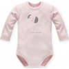 Pinokio Body dlhý rukáv Wild Animals Elephant Pink