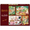 Magnolia - Puzzle 4x260 Olivia Gibbs: Záhradná mozaika - Boho Camper - Pekáreň - Oranžová kuchyňa - 260 dielov Magnolia - Puzzle 4x260 Olivia Gibbs: Záhradná mozaika - Boho Camper - Pekáreň - Oranžová kuchyňa - 260 dielov