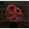 Beling 3D lampa, Zamknuté Valentínske srdcia, 7 farebná S30JAW2Y8 Beling 3D lampa, Zamknuté Valentínske srdcia, 7 farebná S30JAW2Y8