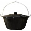 Perfect Cauldron kotlík na guláš smalt 13 l pokrievka smalt BLACK