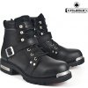 CRUISON THUNDER BLACK pánské černé kožené boty - 41 (kování špičky osazeno) - doprava zdarma CRUISON THUNDER BLACK pánské černé kožené boty - 41 (kování špičky osazeno) - doprava zdarma
