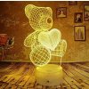 3Dmix 3DL-CLK062 – 3D LED nočná lampa - Medvedík so srdcom (Hodiny s budíkom) 3Dmix 3DL-CLK062 – 3D LED nočná lampa - Medvedík so srdcom (Hodiny s budíkom)