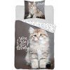 Detexpol Obliečky Mačka Love Bavlna 140x200 70x80