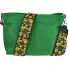 NovaKabelka.sk Batilda Verde s prídavným popruhom V kožená talianska crossbody kabelka zelená NovaKabelka.sk Batilda Verde s prídavným popruhom V kožená talianska crossbody kabelka zelená