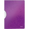 Obal s klipom plastovým Leitz WOW purpurový Obal s klipom plastovým Leitz WOW purpurový