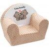 NEW BABY Detské kreslo z Minky New Baby Cute family cappuccino NEW BABY Detské kreslo z Minky New Baby Cute family cappuccino
