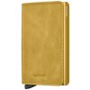 Secrid Kožené puzdro na karty Slimwallet Vintage Yellow žlté