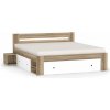 DRE Posteľ REA Larisa 180x200cm s nočnými stolíkmi, dub canyon DRE Posteľ REA Larisa 180x200cm s nočnými stolíkmi, dub canyon
