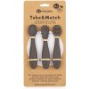 PETITE&MARS Set 3 ks silikónových tréningových lyžičiek Take&Match Bitter Cocoa 6m+ PETITE&MARS Set 3 ks silikónových tréningových lyžičiek Take&Match Bitter Cocoa 6m+