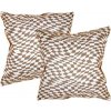 Návleky na vankúš, Eva, hnedá, 43 x 43 cm Návleky na vankúš, Eva, hnedá, 43 x 43 cm