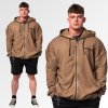 Nebbia pánska fitness mikina na zips 362 light brown