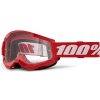 100% Accuri 2 - Red/Clear one size 100% Accuri 2 - Red/Clear one size