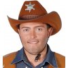 Pánsky kovbojský klobúk hnedý s hviezdou Pánsky kovbojský klobúk hnedý s hviezdou