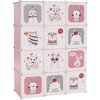 Tempo Kondela Detská modulárna skriňa, ružová/detský vzor, NURMI Tempo Kondela Detská modulárna skriňa, ružová/detský vzor, NURMI