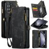 Multifunkčné peňaženkové puzdro CaseMe Zipper na Samsung Galaxy Z Fold5 - Čierna Multifunkčné peňaženkové puzdro CaseMe Zipper na Samsung Galaxy Z Fold5 - Čierna
