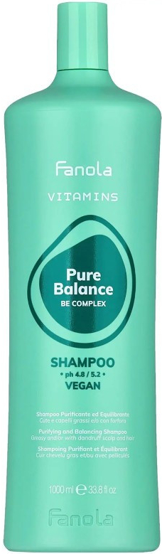 Fanola Vitamins Pure Balance Shampoo proti lupinám a mastnote 1000 ml